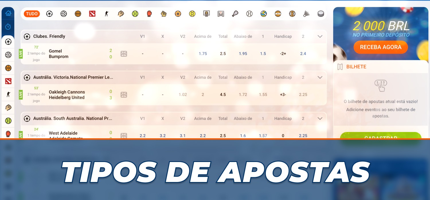 apostas em eventos esportivos na Mostbet